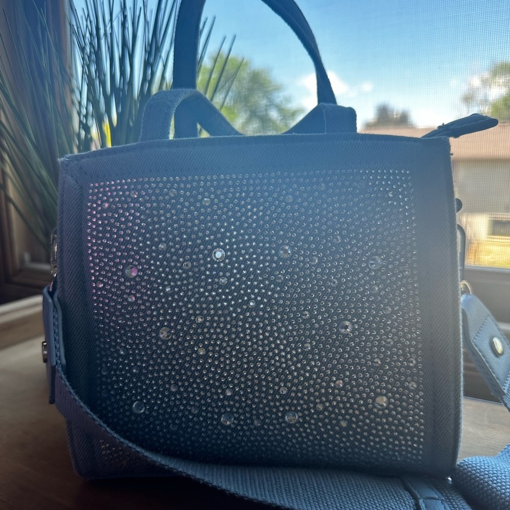 Rhinestone Denim Purse